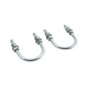 Chain Link 3" [2 7/8" OD] Round Heavy-Duty Truck Bracket For Sliding Gates - Trolley Hanger Bracket (Galvanized Pressed Steel) - TB3R (Default)