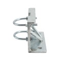 Chain Link 3" [2 7/8" OD] Round Heavy-Duty Truck Bracket For Sliding Gates - Trolley Hanger Bracket (Galvanized Pressed Steel) - TB3R (Default)