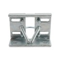 Chain Link 3" [2 7/8" OD] Round Heavy-Duty Truck Bracket For Sliding Gates - Trolley Hanger Bracket (Galvanized Pressed Steel) - TB3R (Default)