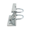 Chain Link 3" [2 7/8" OD] Round Heavy-Duty Truck Bracket For Sliding Gates - Trolley Hanger Bracket (Galvanized Pressed Steel) - TB3R (Default)