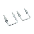 Chain Link 3" Square Truck Bracket For Sliding Gates - Trolley Hanger Bracket (Galvanized Steel) - TB3S (Default)