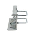 Chain Link 3" Square Truck Bracket For Sliding Gates - Trolley Hanger Bracket (Galvanized Steel) - TB3S (Default)