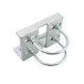 Chain Link 4 1/2" (4 1/2" OD) Round Heavy-Duty Truck Bracket For Sliding Gates - Trolley Hanger Bracket (Galvanized Pressed Steel) - TB412R (Default)