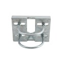Chain Link 4 1/2" (4 1/2" OD) Round Heavy-Duty Truck Bracket For Sliding Gates - Trolley Hanger Bracket (Galvanized Pressed Steel) - TB412R (Default)