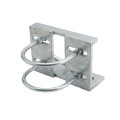 Chain Link 4 1/2" (4 1/2" OD) Round Heavy-Duty Truck Bracket For Sliding Gates - Trolley Hanger Bracket (Galvanized Pressed Steel) - TB412R (Default)