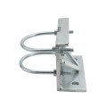Chain Link 4 1/2" (4 1/2" OD) Round Heavy-Duty Truck Bracket For Sliding Gates - Trolley Hanger Bracket (Galvanized Pressed Steel) - TB412R (Default)