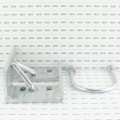 Chain Link 4 1/2" (4 1/2" OD) Round Heavy-Duty Truck Bracket For Sliding Gates - Trolley Hanger Bracket (Galvanized Pressed Steel) - TB412R (Default)