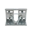 Chain Link 4 1/2" (4 1/2" OD) Round Heavy-Duty Truck Bracket For Sliding Gates - Trolley Hanger Bracket (Galvanized Pressed Steel) - TB412R (Default)