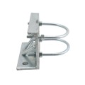 Chain Link 4 1/2" (4 1/2" OD) Round Heavy-Duty Truck Bracket For Sliding Gates - Trolley Hanger Bracket (Galvanized Pressed Steel) - TB412R (Default)