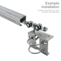 Chain Link 4" Round Heavy-Duty Truck Bracket For Sliding Gates - Trolley Hanger Bracket (Galvanized Pressed Steel) (Cantilever/Slide Hardware)