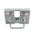 Chain Link 4" Square Truck Bracket For Sliding Gates - Trolley Hanger Bracket (Galvanized Steel) (Other)