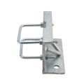 Chain Link 4" Square Truck Bracket For Sliding Gates - Trolley Hanger Bracket (Galvanized Steel) (Other)