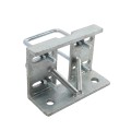 Chain Link 4" Square Truck Bracket For Sliding Gates - Trolley Hanger Bracket (Galvanized Steel) (Other)