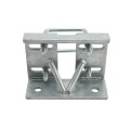Chain Link 4" Square Truck Bracket For Sliding Gates - Trolley Hanger Bracket (Galvanized Steel) (Other)
