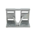 Chain Link 4" Square Truck Bracket For Sliding Gates - Trolley Hanger Bracket (Galvanized Steel) (Other)