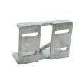 Chain Link 4" Square Truck Bracket For Sliding Gates - Trolley Hanger Bracket (Galvanized Steel) (Other)