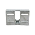Chain Link 4" Square Truck Bracket For Sliding Gates - Trolley Hanger Bracket (Galvanized Steel) (Other)