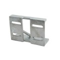 Chain Link 4" Square Truck Bracket For Sliding Gates - Trolley Hanger Bracket (Galvanized Steel) (Other)