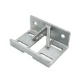 Chain Link 4" Square Truck Bracket For Sliding Gates - Trolley Hanger Bracket (Galvanized Steel) (Other)