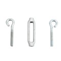Heavy Duty Commercial Truss Rod Turnbuckle Tightener 3/8 x 6" (Malleable Hot Dip Galvanized)