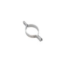 Chain Link 2 1/2" (2 3/8" OD) Two-Way Brace Band - 180 Degree Rail End Band (Galvanized Steel)