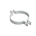 Chain Link 4" Two-Way Brace Band - 180 Degree Rail End Band (Galvanized Steel)
