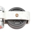 Chain Link 8 -Wheel Heavy-Duty Truck Assembly Includes 2 1/2" [2 3/8" OD] Wheels and 1 5/8" Bearings (Galvanized Steel)