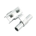 Chain Link 1 5/8" [1 5/8" OD] or 2" [1 7/8" OD] Universal Heavy-Duty Track Bracket (Galvanized Pressed Steel) - UTB-MINI