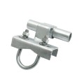 Chain Link 1 5/8" [1 5/8" OD] or 2" [1 7/8" OD] Universal Heavy-Duty Track Bracket (Galvanized Pressed Steel) - UTB-MINI