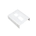 Chain Link Universal Wooden Fence to Post Adapter (Galvanized Pressed Steel)