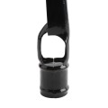 Chain Link 2" [1 7/8" OD] x 1 5/8" Black 3-Strand Vertical Barb Wire Arm - Line Post Barb Arm (Pressed Steel) (Arm)
