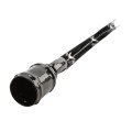 Chain Link 2" [1 7/8" OD] x 1 5/8" Black 3-Strand Vertical Barb Wire Arm - Line Post Barb Arm (Pressed Steel) (Arm)