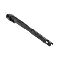 Chain Link 2" [1 7/8" OD] x 1 5/8" Black 3-Strand Vertical Barb Wire Arm - Line Post Barb Arm (Pressed Steel) (Arm)