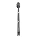 Chain Link 2" [1 7/8" OD] x 1 5/8" Black 3-Strand Vertical Barb Wire Arm - Line Post Barb Arm (Pressed Steel) (Arm)