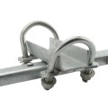 Chain Link 2" [1 7/8" OD] Double-Wheel Carrier for Sliding Cantilever Gates - Rut Runner (Galvanized Pressed Steel)