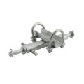 Chain Link 2" [1 7/8" OD] Double-Wheel Carrier for Sliding Cantilever Gates - Rut Runner (Galvanized Pressed Steel)