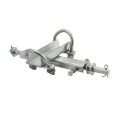 Chain Link 2" [1 7/8" OD] Double-Wheel Carrier for Sliding Cantilever Gates - Rut Runner (Galvanized Pressed Steel)