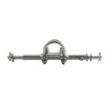 Chain Link 2" [1 7/8" OD] Double-Wheel Carrier for Sliding Cantilever Gates - Rut Runner (Galvanized Pressed Steel)