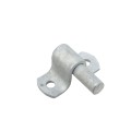 Wood Post Mount Flat Back Chain Link Hinge Pin 5/8" Pintle (Hot Dip Galvanized Steel)