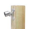 Chain Link Fence Top Rail Wall Mount Rail End for 1 3/8" Top Rail Chain Link Fence