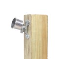 Chain Link Fence Top Rail Wall Mount Rail End for 1 5/8" Top Rail Chain Link Fence