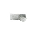 Chain Link 1 5/8" x 6" Wooden Fence to Post End Adapter (Galvanized Pressed Steel)