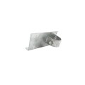 Chain Link 1 5/8" x 6" Wooden Fence to Post End Adapter (Galvanized Pressed Steel)
