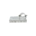 Chain Link 1 5/8" x 6" Wooden Fence to Post End Adapter (Galvanized Pressed Steel)