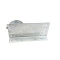 Chain Link 1 5/8" x 6" Wooden Fence to Post End Adapter (Galvanized Pressed Steel)