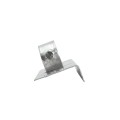 Chain Link 1 5/8" [1 5/8" OD] x 6" Wooden Fence to Post Line Adapter (Galvanized Pressed Steel)