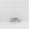 Chain Link 1 5/8" [1 5/8" OD] x 6" Wooden Fence to Post Line Adapter (Galvanized Pressed Steel)