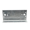 Chain Link 1 5/8" [1 5/8" OD] x 6" Wooden Fence to Post Line Adapter (Galvanized Pressed Steel)