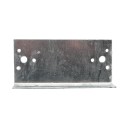 Chain Link 1 5/8" [1 5/8" OD] x 6" Wooden Fence to Post Line Adapter (Galvanized Pressed Steel)