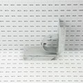 Chain Link 2 1/2" [2 3/8" OD] x 6" Wooden Fence to Post Corner Adapter (Galvanized Pressed Steel)